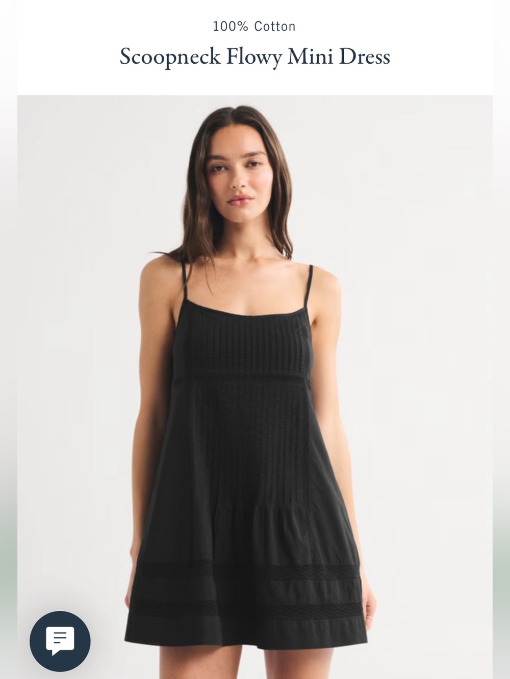 Abercrombie & Fitch Scoopneck Flowy Mini Dress